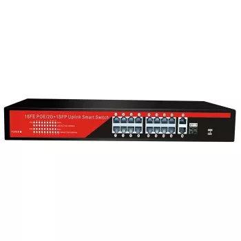 EZCOOL EZ-16PSF-SFP 16PORT 16FE+2GE+1SFP 240W GİGABİT POE SWİTCH