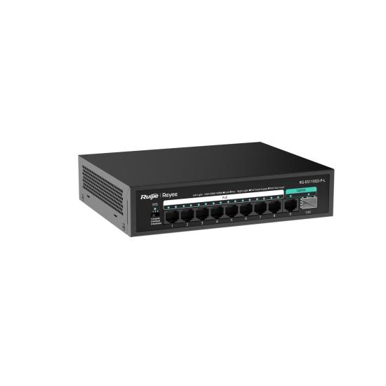 RUİJİE-REYEE RG-ES110GS-P-L 8XGE+2XGE 120W F.GİGABİT POE SWİTCH