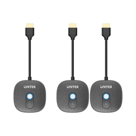 UNITEK CIFT ALICILI KABLOSUZ HDMI TRANSMITTER (V1711ABK01)
