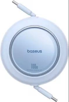 Baseus Free2Pull Mini Kablo USB-C’den USB-C’ye 100W 1.5m. - Mavi