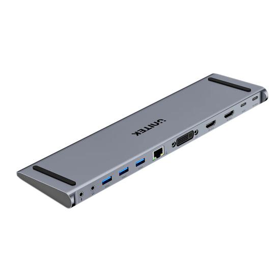 UNITEK UHUB11+ USB-C DISPLAYLINK 4K BAGLANTI ISTASYONU (D1147AGY01)