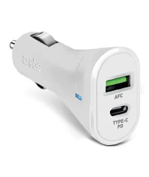 SBS Araç Şarj Cihazı USB-C PD 20W + 1xUS