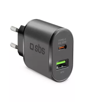 SBS 1xUSB-C PD 25W, 1xUSB-A 18W Seyahat