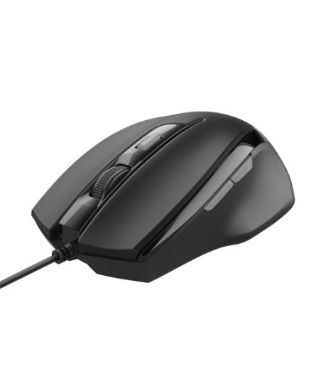 Trust 23650 Voca Kablolu Mouse-Siyah