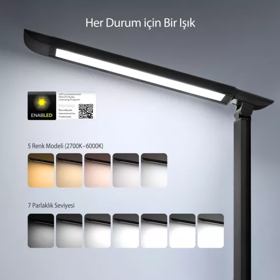 TaoTronics TT-DL13 LED Çalışma Masa Lambası Ayarlanabilir Işık