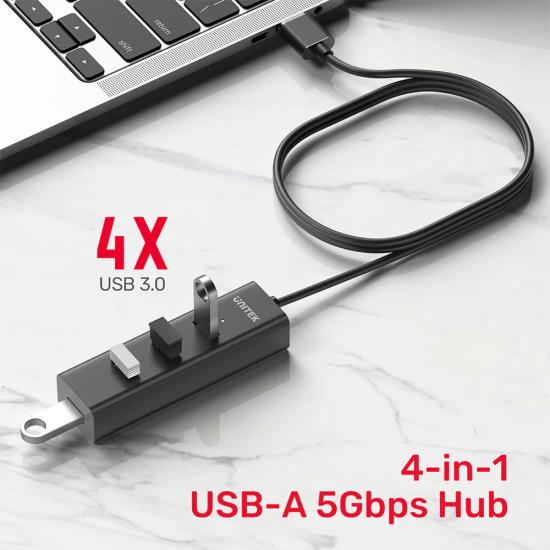 UNITEK 4 PORT USB-A 5GBPS HUB (Y-3089V01)