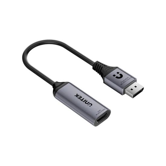 UNITEK 8K 60HZ DISPLAYPORT TO HDMI ADAPTOR (V1617AGY01)
