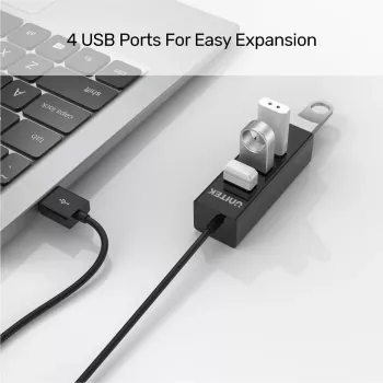 UNITEK TYPE-A TO 4 PORT USB HUB 80CM KABLO(Y-2140)