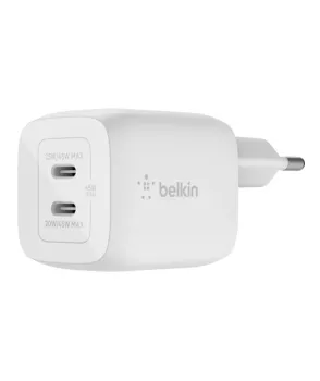 Belkin WCH011 45W 2’li USB-C PD GAN Hızlı Duvar Şarjı - Beyaz