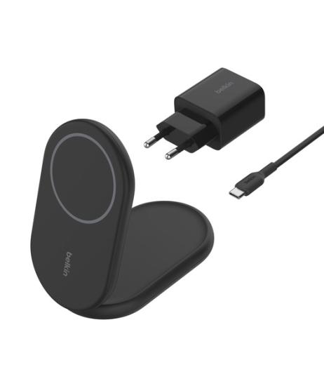 Belkin BOOSTCHARGE Qi2 Manyetik 15W Kablosuz Şarj CihazI Stand Siyah