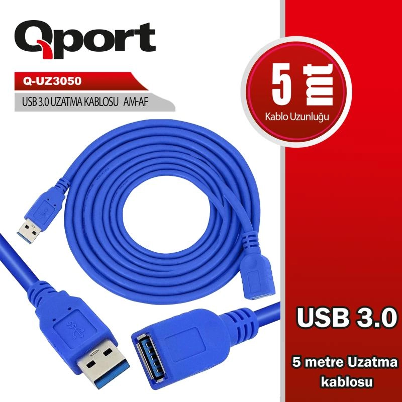 QPORT%20Q-UZ3050%20USB3.0%205MT%20UZATMA%20KABLOSU