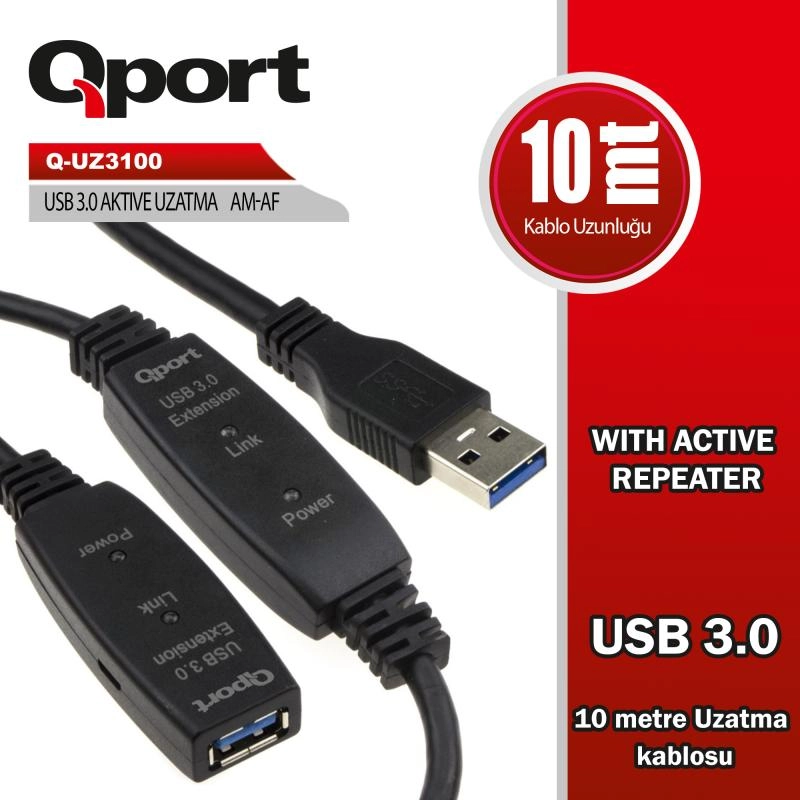 QPORT%20Q-UZ3100%20USB3.0%2010MT%20UZATMA%20KABLOSU%20YENİLEYICİ