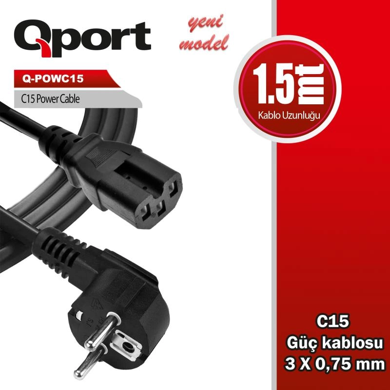 QPORT%20Q-POWC15%201.5M%20C15%20POWER%20GUC%20KABLOSU