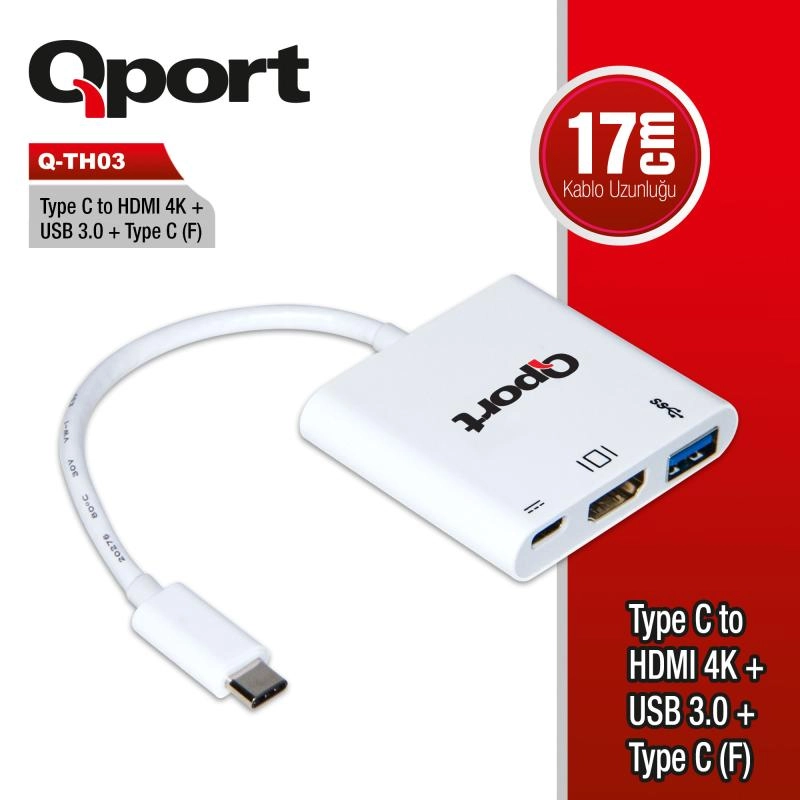 QPORT%20Q-TH03%20TYPE-C%20TO%20HDMI/USB3.0/TYPE-C(F)%204K%20CEVIRICI