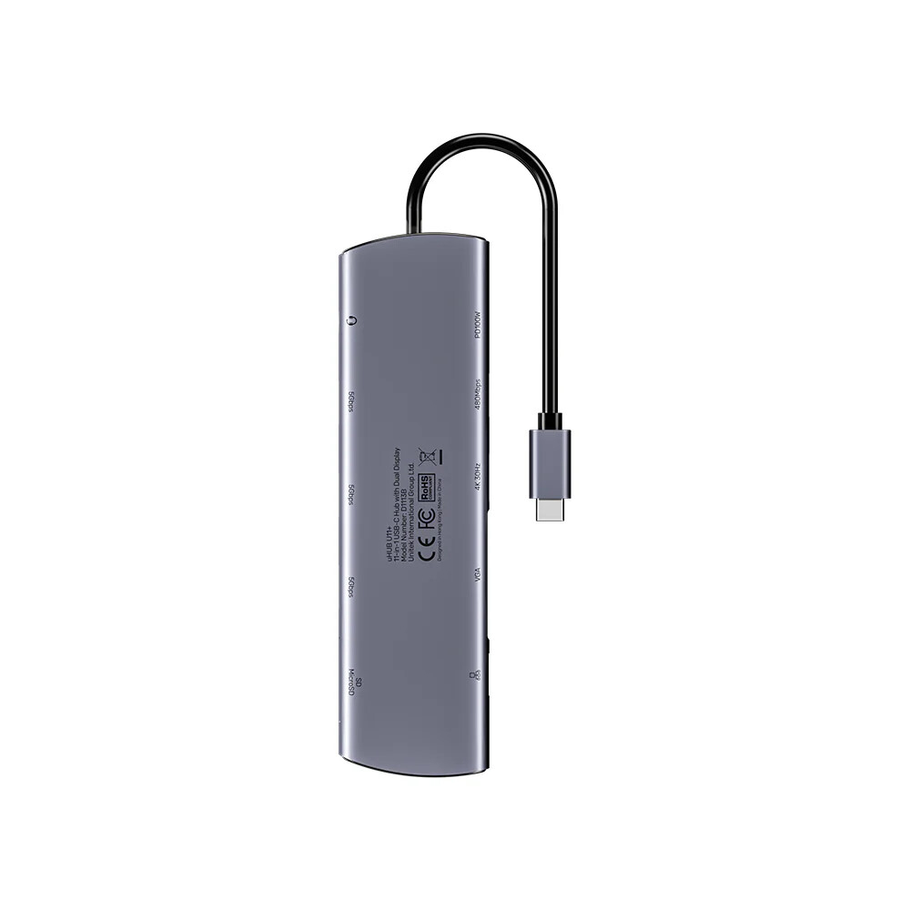UNITEK%20UHUB%20U11+%2011-IN-1%20USB-C%20HUB%20(D1113BGY01)