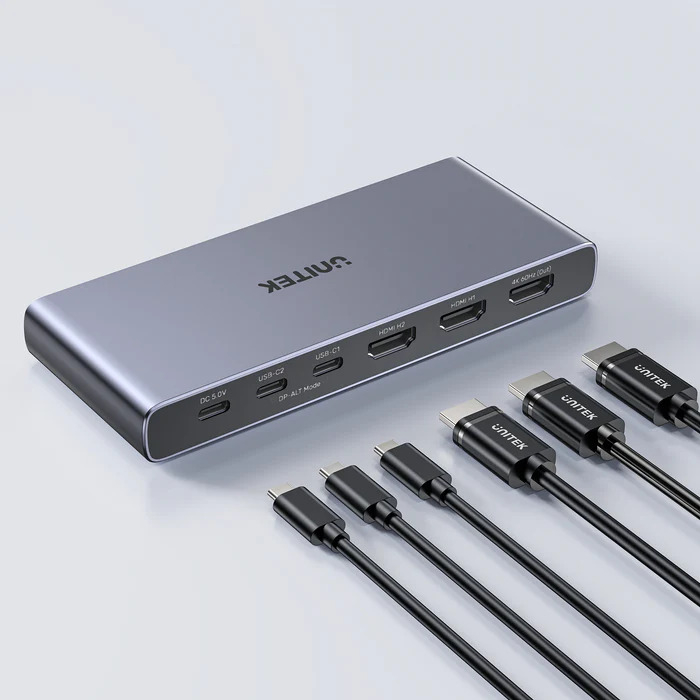 UNITEK%204K%20HDMI/USB-C%20SWITCH%204IN1OUT(V1313AGY01-EU)