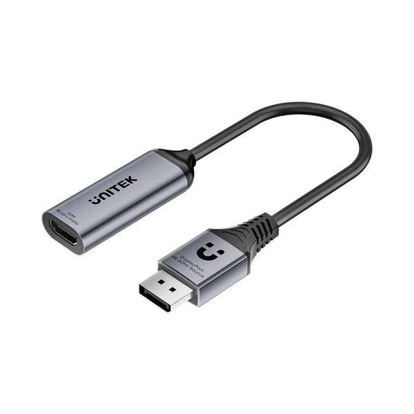 UNITEK%208K%2060HZ%20DISPLAYPORT%20TO%20HDMI%20ADAPTOR%20(V1617AGY01)