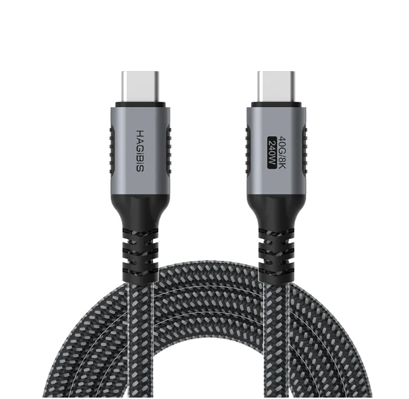 HAGiBiS%20UC4Z%201.2 m%20USB4%20Kablosu%20|%2040 Gbps,%20240 W%20PD,%208K%20Video