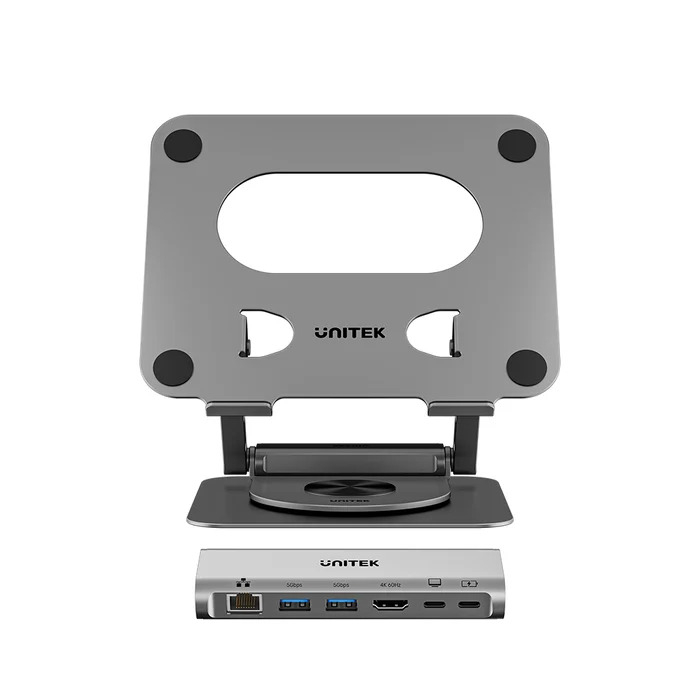 UNITEK%20360°%20METAL%2015.6”%20NOTEBOOK%20STAND%20(D1109CGY01)
