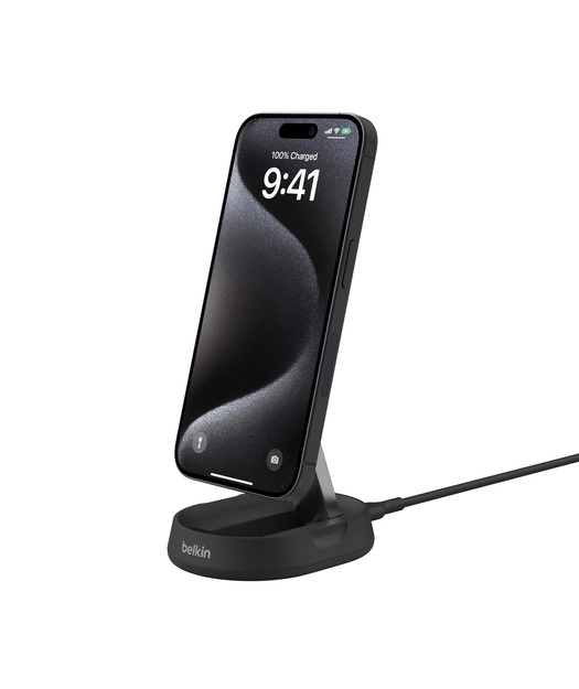 Belkin%20WIA008%20BoostCharge%20Pro%20Katlanabilir%20Manyetik%20Qi2%2015W%20Şarj%20Standı%20-%20Siyah