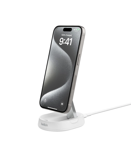 Belkin%20WIA008%20BoostCharge%20Pro%20Katlanabilir%20Manyetik%20Qi2%2015W%20Şarj%20Standı%20-%20Beyaz